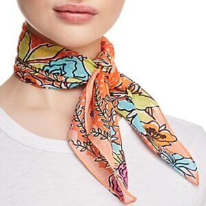 Echo Coastal Floral Print Bandana Scarf  21" 2 FOR $10.00